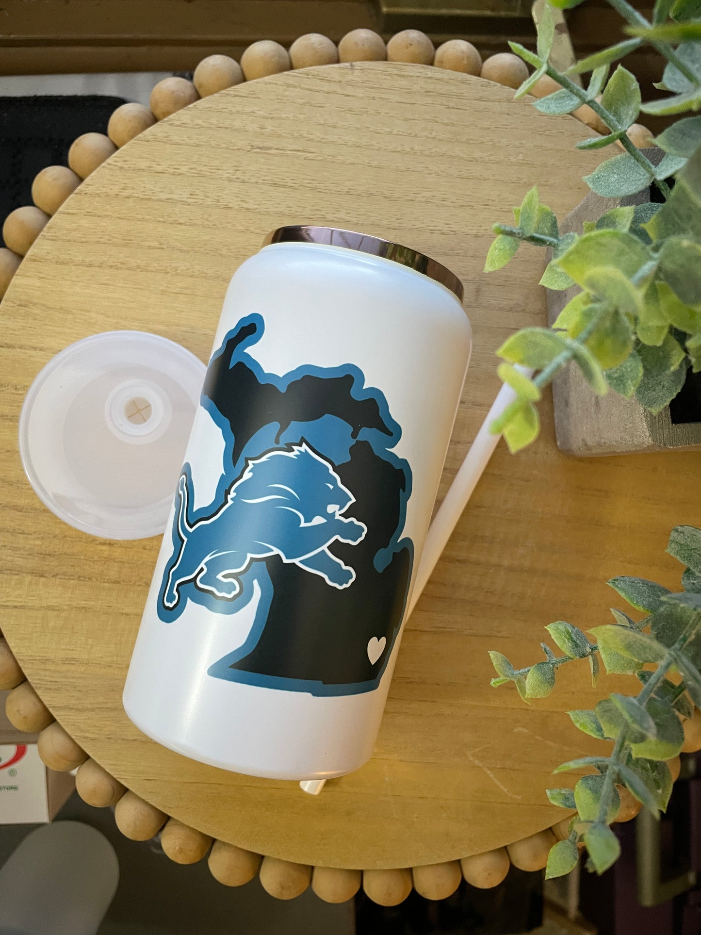 Detroit Lions Stainless Beer Can