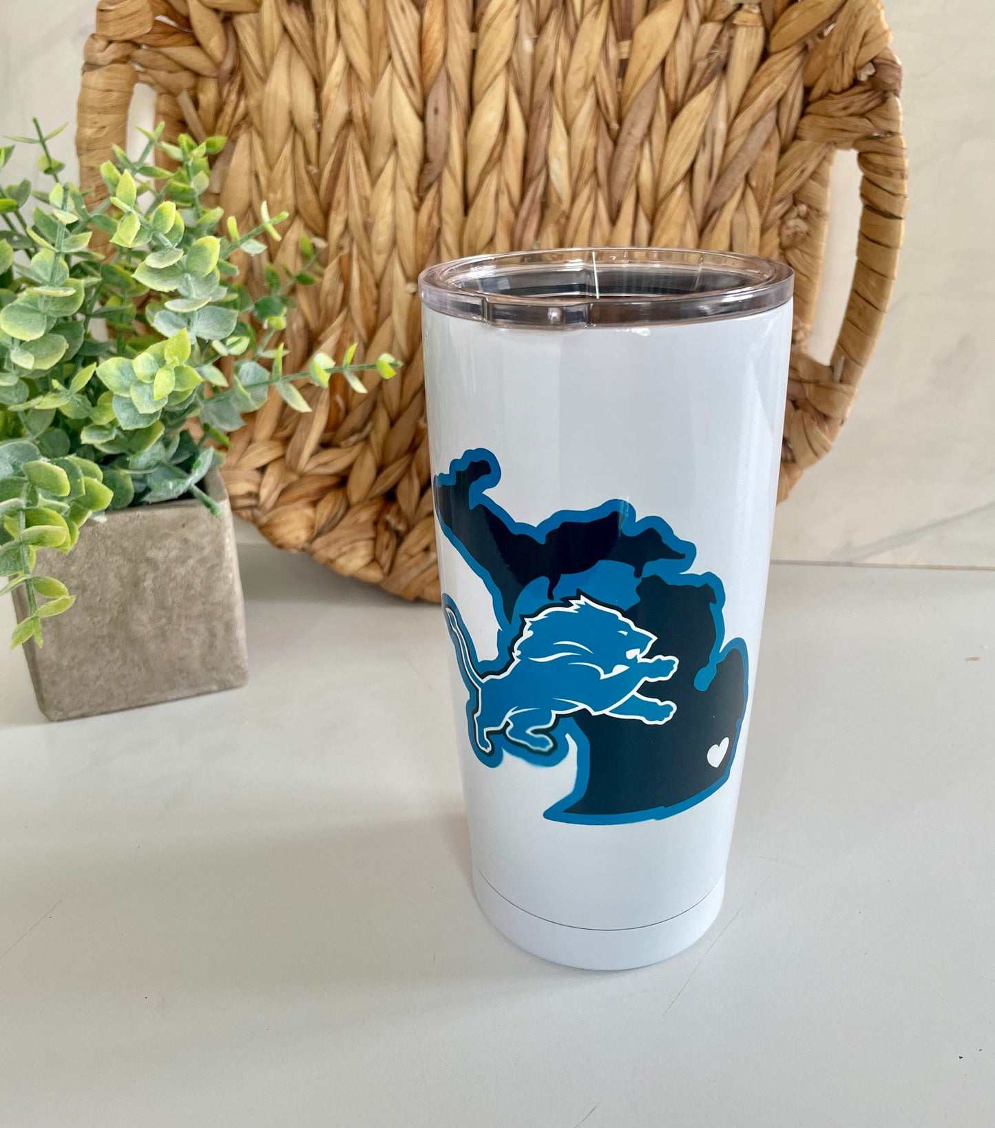 Detroit Lions travel tumbler