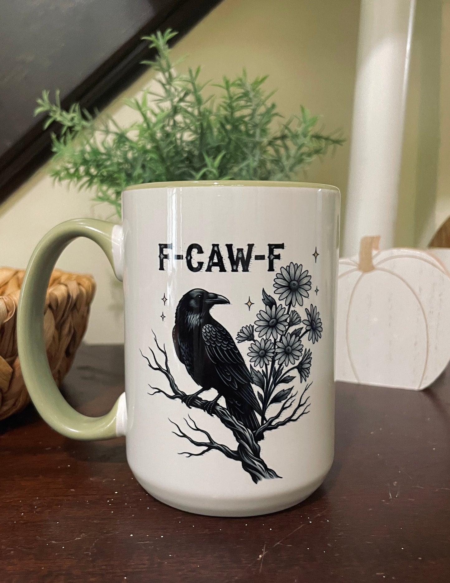 F-caw-f mug