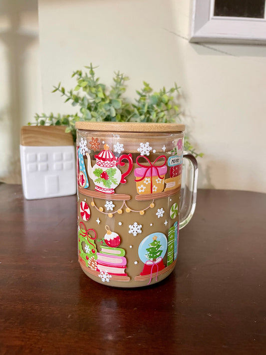 Merry Bookmas Coffee Globe