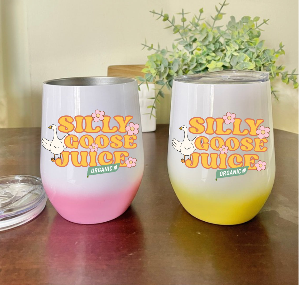 Silly Goose Juice tumbler